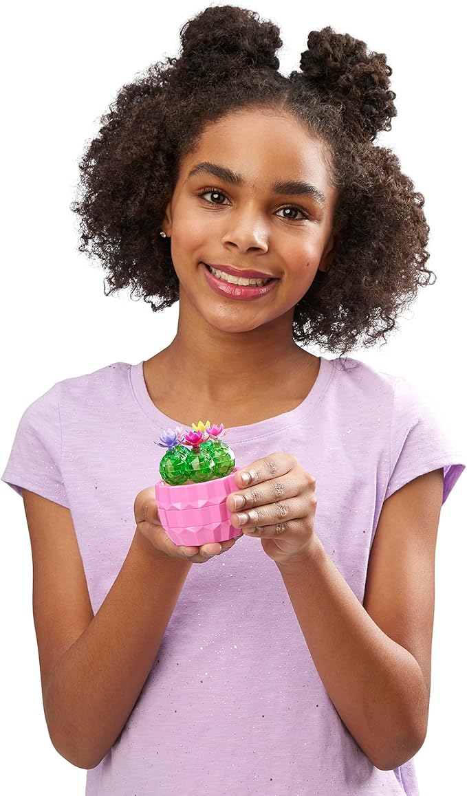 RoseArt Crystal Gem Creations Jewel Succulents Kit, 175+ Pieces, Great for Adults, Tweens and Children Ages 8+