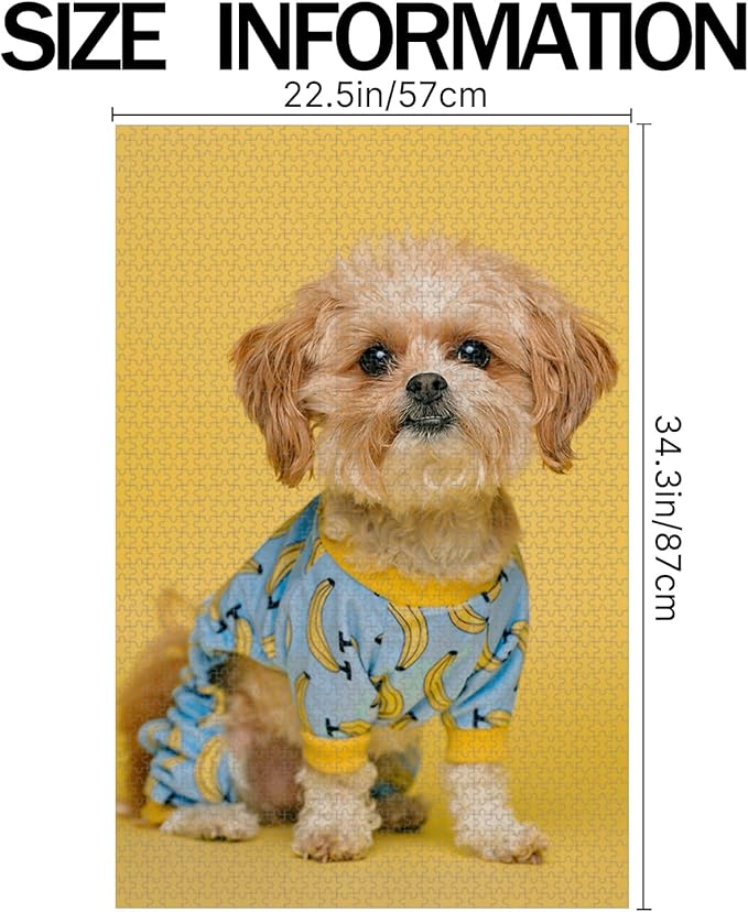 Custom Wooden Jigsaw Puzzles - 120/200/300/500/1000/1500 Piece Photo Gift Sets for Adults & Kids - Pet, Wedding, Family Memory Keepsake