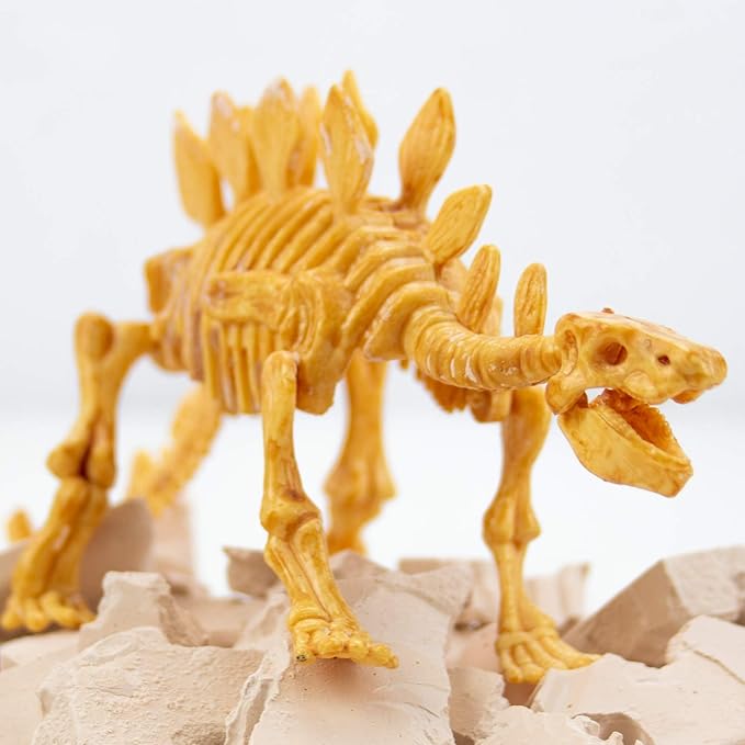 Science4you - Stegosaurus Fossil Digging Kit for Kids +6 - Excavate and Assemble 10 Stegosaurus Fossiles - Ideal Dinosaur Excavation Kit Toy, Archeology and Paleontology Sets for Kids Age 6+