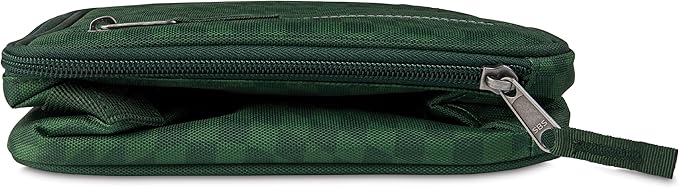 PackIt Freezable Classic Lunch Box, Checker Wave Olive, Built with ECOFREEZE Technology, Collapsible, Reusable, Zip Closure With Zip Front Pocket and Buckle Handle, Designed for Fresh Lunch On the Go