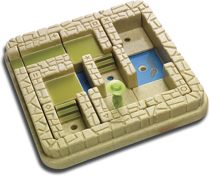 SmartGames Temple Trap Cognitive Skill-Building Travel Game with Portable Case Featuring 60 Challenges for Ages 7 - Adult