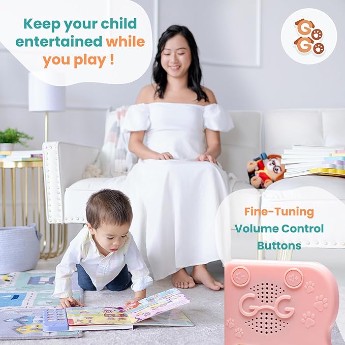 GO GO Spanish Musical Book Vol. 1: 8 Bilingual Songs, Learning Toy for Ages 1-3, Spanish Nursery Rhymes, Libros en Español para Niños, Interactive Libros Infantiles, Engaging Language Tool for Kids