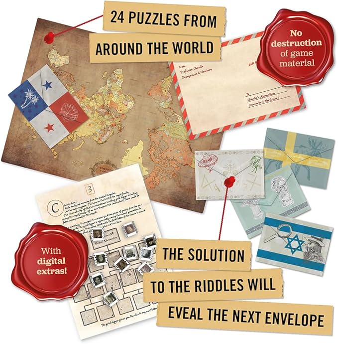 Hidden Games - Professor Charlie's World Tour - Advent Calendar 2025 - a Puzzle Game in 24 Episodes (English Edition)