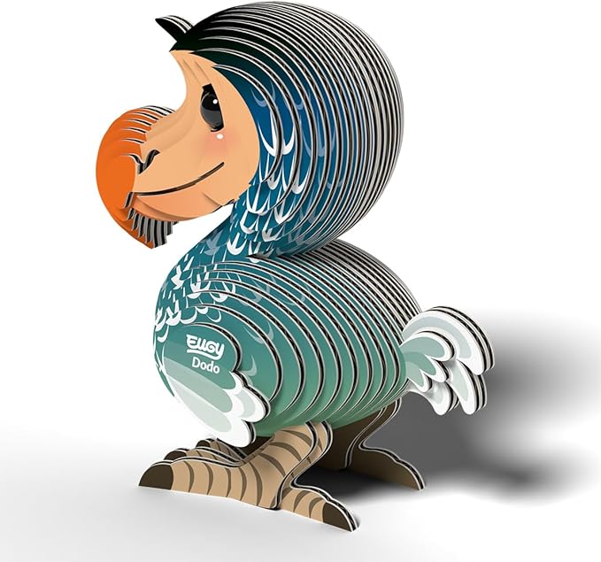 Eugy Dodo 3D Puzzle, 30 Piece Eco-Friendly Educational Learning Puzzles for Kids 6+