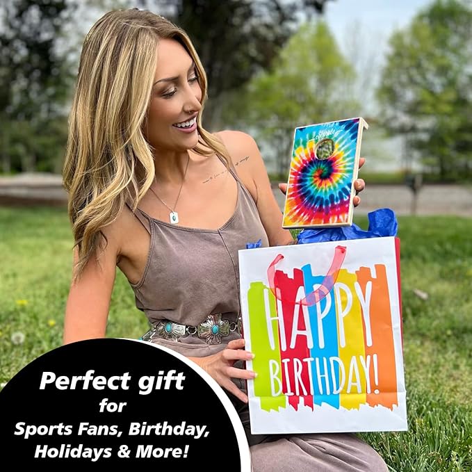 Coinhole Desktop Coin Bouncing Party Game Set | Tabletop Cornhole Board Game | Small Cornhole Travel Game Includes Coins