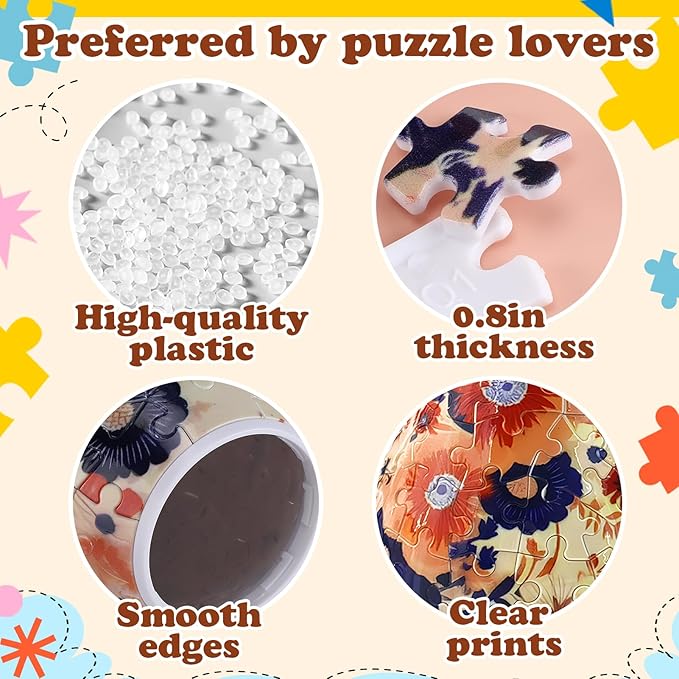 Unique 3D Puzzle for Adults - 160 Pieces of Puzzle Flower Vase, Blossoming Flowers Themed Art Projects Gift for Women Housewarming Home Decoration