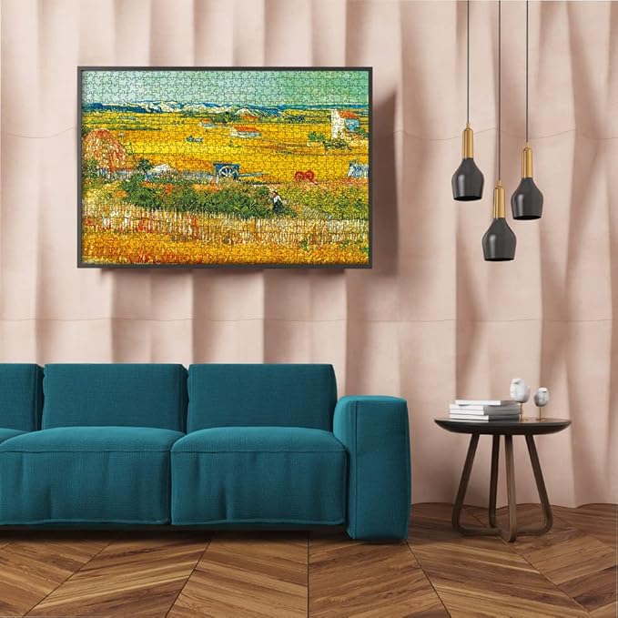 MaxRenard Game 1000 Pieces Jigsaw Puzzle Fine Art Collection Toy Bumper Harves by Vincent Willem Van Gogh