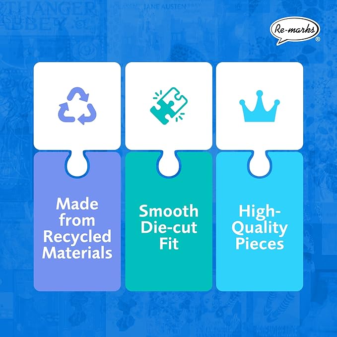 Re-marks Jane Austen Literary Jigsaw Puzzle, 1000 Piece Puzzle for All Ages