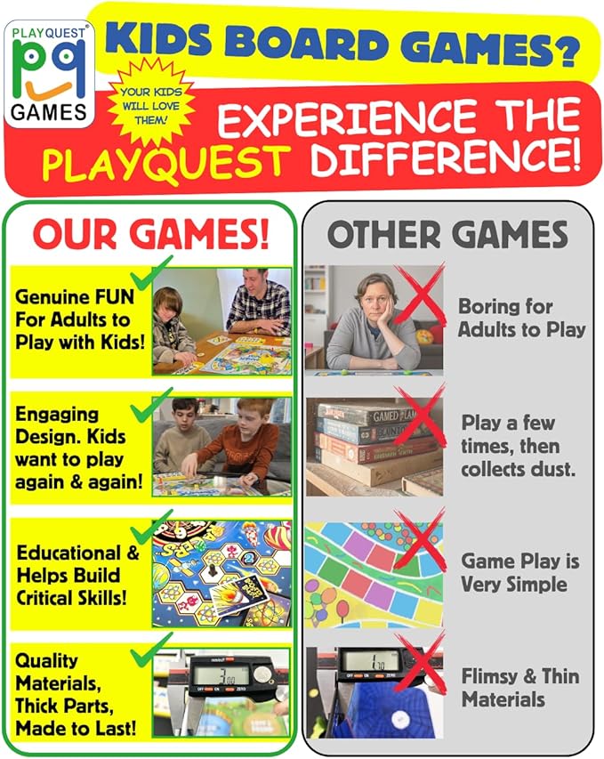 Astro Racers Board Game, Fun for Kids and Adults, 2-4 Players, Ages 5+, Solar System Racing Theme, Family-Friendly Strategy Game, Skill-Building & Educational.