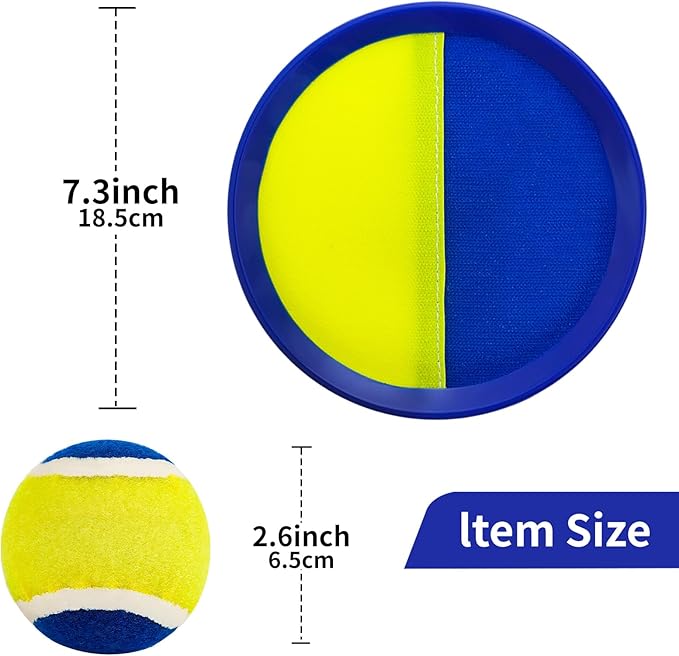 Toss and Catch Ball Set Kids - Lawn Games Beach Games Beach Toys Pool Outdoor for Ages 3 4 5 6 7 8 9 10 Years Old Boy Girl Toys, Playground Sets for Toddlers/Kids/Family