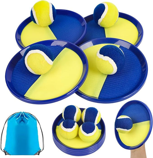 Toss and Catch Ball Set Kids - Lawn Games Beach Games Beach Toys Pool Outdoor for Ages 3 4 5 6 7 8 9 10 Years Old Boy Girl Toys, Playground Sets for Toddlers/Kids/Family