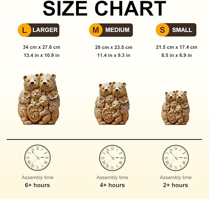 Wooden Puzzle for Adults-Wooden Puzzle Unique Shape Advanced Woodcarve Bear Wooden Jigsaw Puzzle for Adult, Wood Puzzles,Challenge Wooden Jigsaw Puzzle(M-13.4 * 10.9in 235pcs)