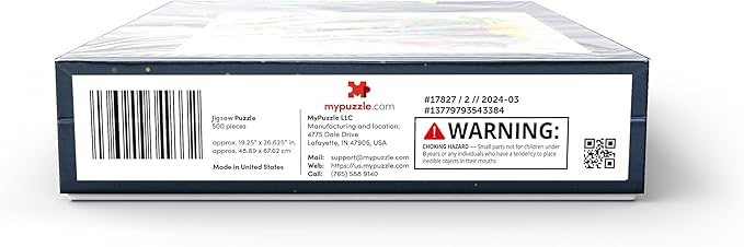 MyPuzzle Bulldog Fun - Premium 500 Piece Jigsaw Puzzle for Adults