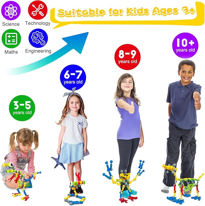 215 PCS Creative Building Blocks Playset Toy - Featuring Storage, Includes Dinosaur, Robot, Car, Spider, Dog Figure, Learning Toy for Kids, Birthdays Gift for Kids, Boys and Girls Ages 4-7, 8+