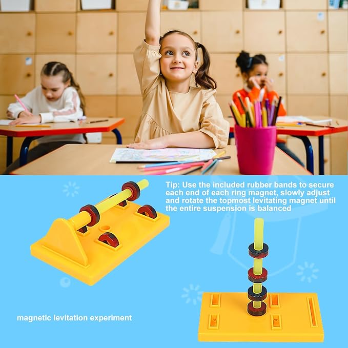 Large Science Magnet Kit for Kids Physics Electromagnet Experiment Set Educational and Birthday Gift for School Students