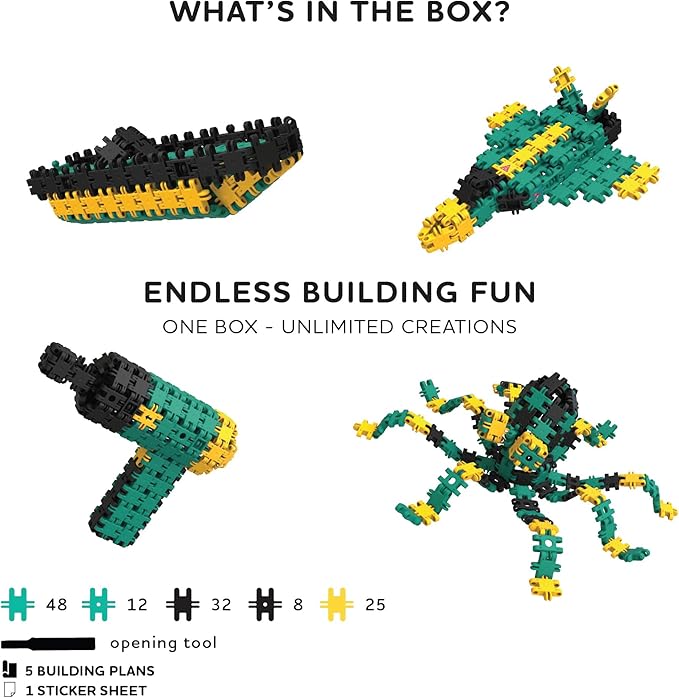 Nano Clics Creative Builders 125, Construction Toys for Children Ages 8 and up, Creative Educational Toys in a 125 Piece Set, Building Blocks for Girls and Boys, Durable Toys