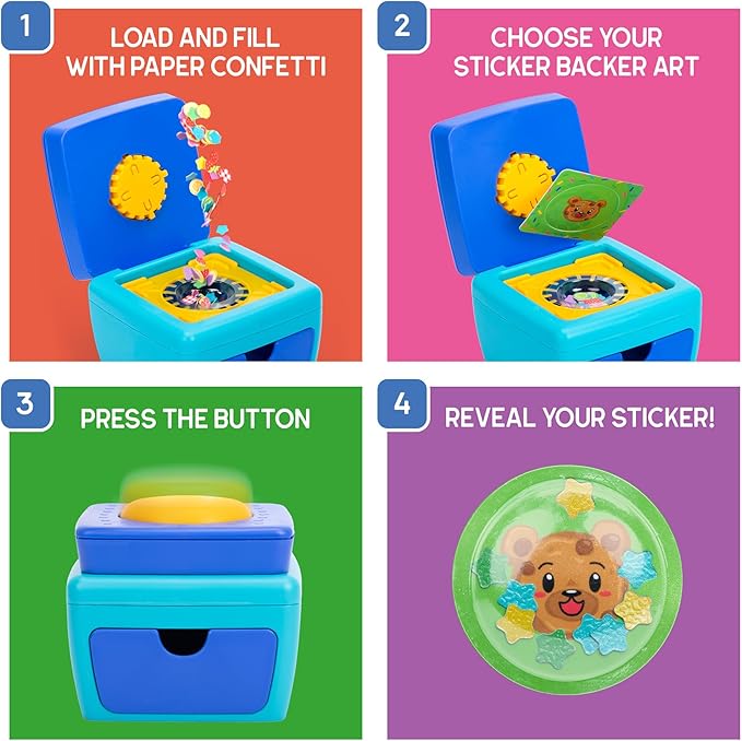 Educational Insights 3D Sticker Maker Kit - Craft Kit for Kids, Mess Free Activity, Make Your Own Sticker Machine, DIY Puffy Stickers for Kids, Creative Gifts, Boys & Girls Ages 5+