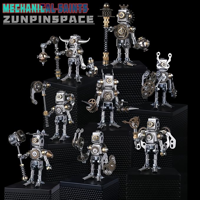 3D Metal Puzzle for Adults, Metal Model kit, combinable 3D Puzzle, 3D Mechanical Saint Puzzle, Fun DIY Assembly - The Best Gift for Men