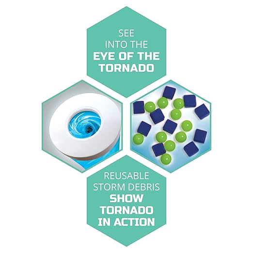 Discovery™ Tornado Lab, 5-Speed Cyclone Controller, Educational Learning Activity Kit, Fun and Exciting Toy, STEM Experiment Set for Boys, Girls, Kids Ages 6+