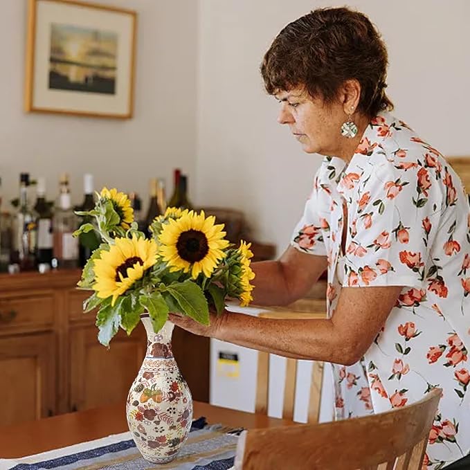 3D Puzzle Vase Unique Flower Vase for Adults Made by 160 Curved Plastic Puzzle, Relax Puzzles for Adults, DIY Jigsaw Creative Gift for Parents & Housewarming