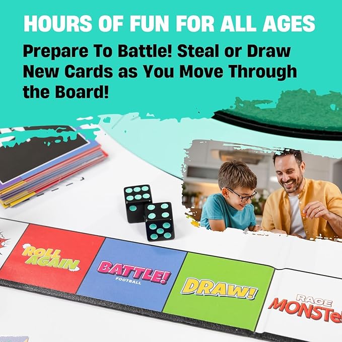 Dude Perfect Board Game with Soccer Add On; Action Packed Sports Challenges for Competitive Kids and Families | Perfect for Family Game Night; 2 to 5 Players; Ages 4 and up