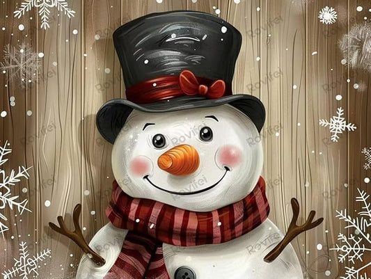 Puzzles for Adults 35 Pieces, DIY Snowman with Deer Puzzles, Matte Finish & Eco-Friendly Wooden Puzzles - for Home Decor Room Decor Wall Decor - Funny Creative Gifts 6x4 Inch