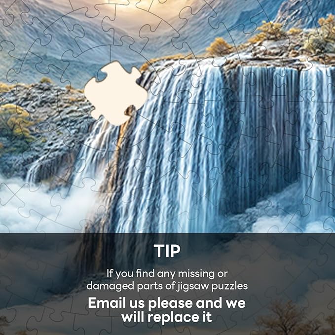 Masseruon 1000 Piece Puzzle for Adults, 26.6 * 26.6in Moonlit River Puzzle for Adults, 1000 Pieces Flat Puzzles with 3D Visual Effect When Completed, Puzzles Gift for Women Men