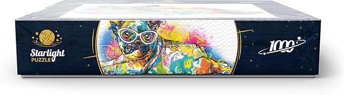 MyPuzzle Lazy Frenchie - Premium 1000 Piece Jigsaw Puzzle for Adults