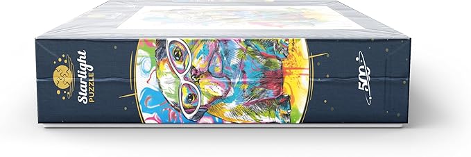 MyPuzzle Bulldog Fun - Premium 500 Piece Jigsaw Puzzle for Adults