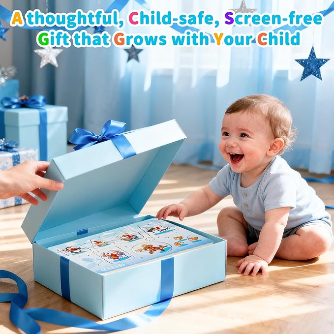 Sound Puzzle for Toddlers – Wooden Pegged Puzzle with Real Animal Sound Effects, Educational Farm Animal Toy for Kids Aged 12 Months+ – A Fun & Safe Gift for Boys & Girls