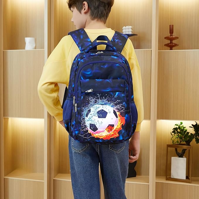 LEDAOU School Backpack for Boys Girls Kids Bookbag Elementary Middle School Bag for 8-14