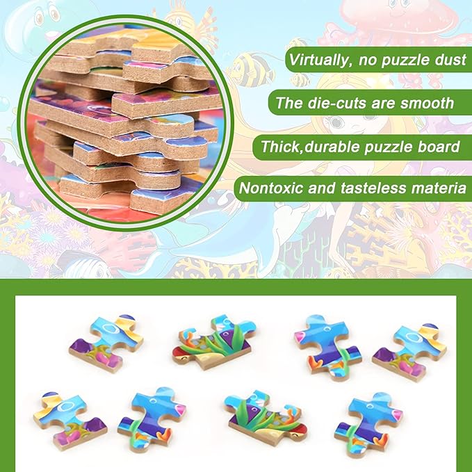 Puzzles for Kids Ages 4-8,100 Piece Puzzles for Kids,Educational Kids Puzzles Jigsaw Puzzles in Metal Box,Puzzle Games Puzzle Toy for Girls and Boys