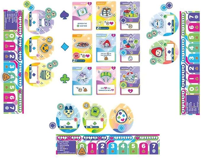 Tamagotchi Collections - The Quirky Tomagotchi Management Game: Feed, Play, and Care for Your Friends. for Ages 8 Years and up - 2 to 4 Players