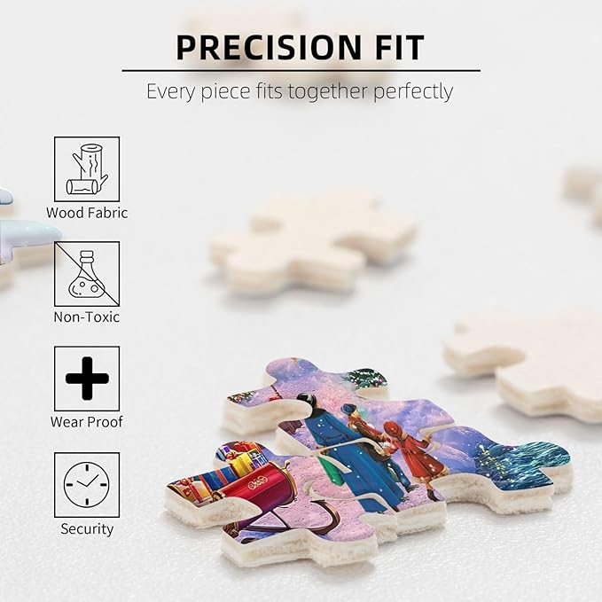 Christmas Puzzles for Adults 500 Pieces Funny Christmas Style Puzzles for Adult Challenging Puzzle Games for Family