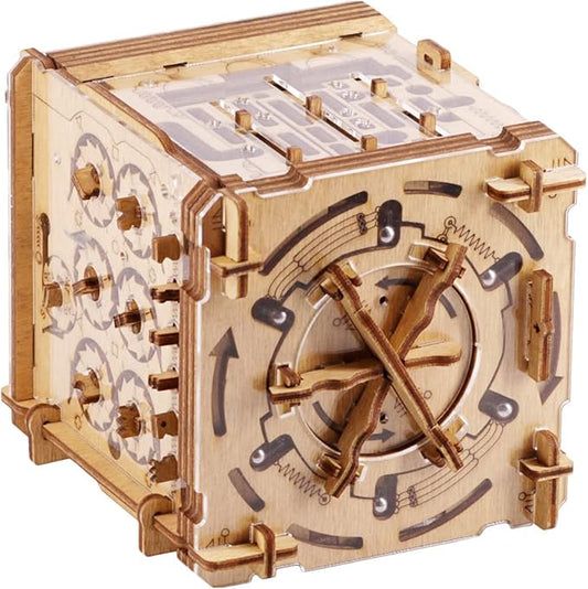 iDventure Cluebox Cambridge Labyrinth – Wooden 3D Puzzle Box – Escape Room Brain Teaser Gift – Money Puzzle Box for Adults & Men