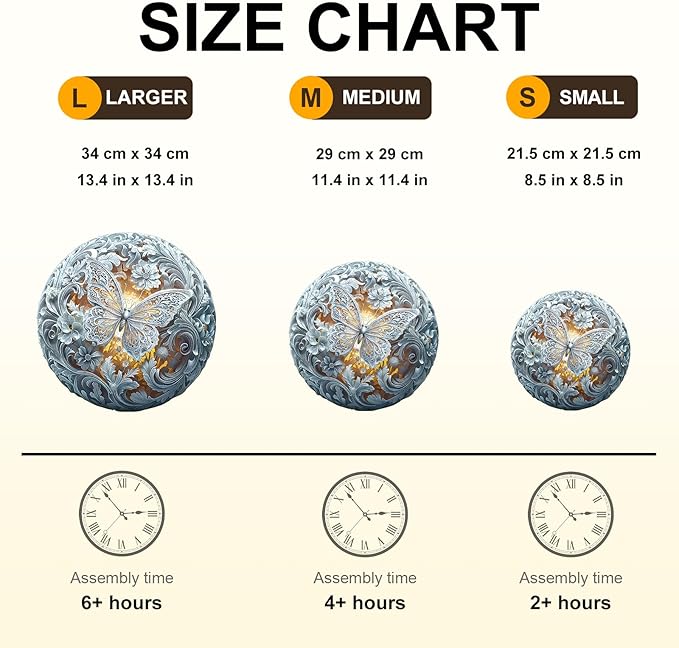 WOODBESTS Wooden Puzzles for Adults (270 Piece, L, 13.4 * 13.4in) Celestial Wings Wood Puzzle Adult, Unique Wooden Animal Jigsaw Puzzles, Family Game and Birthday Gifts for Friend