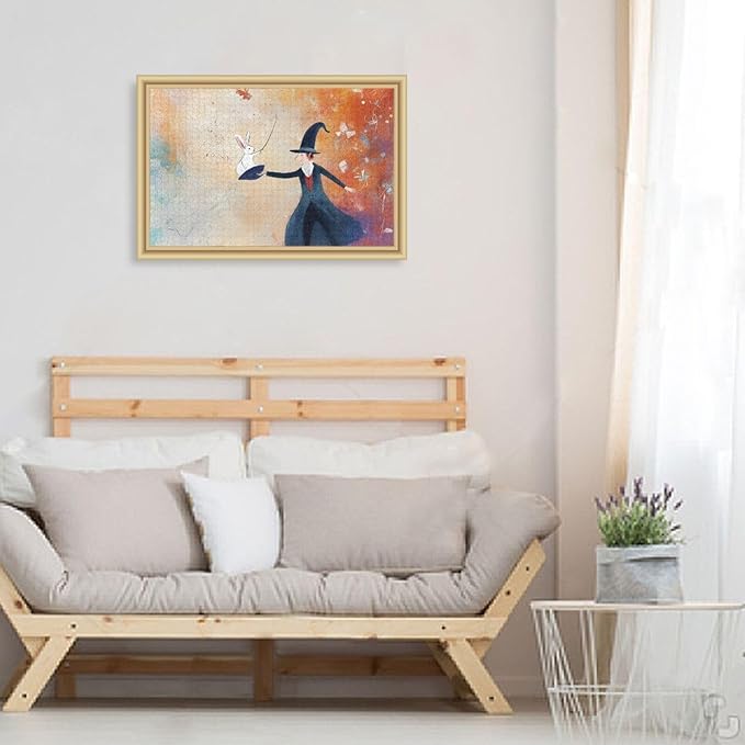 Magician Bunny Jigsaw Puzzle Wooden Puzzles Funny Brain Teasers for Adults 500 Piecing