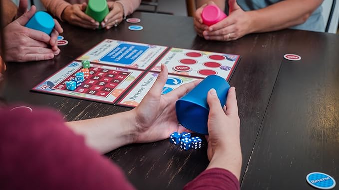 That's Spot On! Best Bluffing Strategy Game - Board, 6 Cups, 12 Tokens, 30 Dice – 2 to 6 Players, Ages 12+, Family Fun or Game Nights with Friends