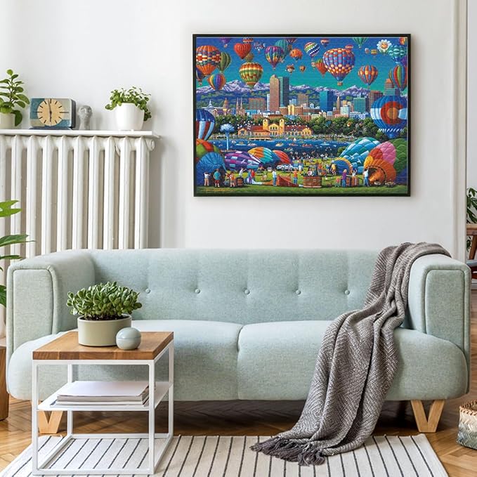 Buffalo Games - Sapphire Select- Eric Dowdle - Balloon Spectacular - 1000 Piece Jigsaw Puzzle – Challenging & Fun – Blue Core Puzzle Board – Giftable Display Box - Full Size Poster Included