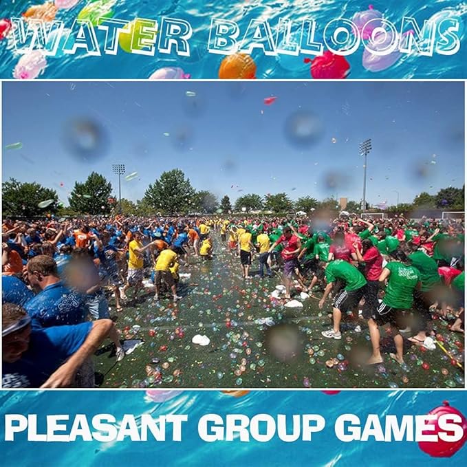 Water for Kids Adults Balloons with Refill Kits Quick Fill Balloons Set Summer Splash Party Easy Quick Fun Outdoor Backyard Summer Water Toys for Pool （999)