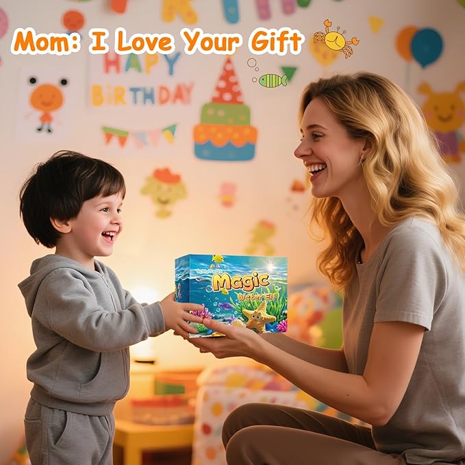 TSMJUWND Magic Water Elf Toy Kit with 20 Magic Gels & 30 Molds DIY Squishy Maker for Kids Girls Boys Birthday Gift Chrismas Festival Party Favors