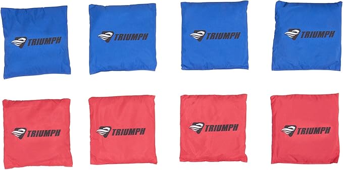 Triumph Premium 2x3 Cornhole Set - Includes 2 Portable, Scratch Resistant Bag Toss Boards and 8 Cornhole Bags