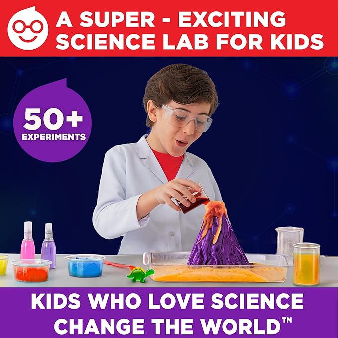 Doctor Jupiter Ultimate Science Kit, Chemistry Set for Kids Ages 8-10-12-14 | Birthday Gift Ideas for Boys & Girls 8,9,10+ Years Old | STEM Toy with 50+ Experiments | Learning & Educational Projects