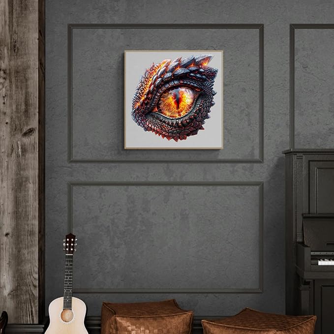 Jigfoxy Wooden Puzzles for Adults, 3D Blaze Eye Wood Puzzles Adult, Unique Animal Shape Wooden Jigsaw Puzzles for Adults, Birthday Gifts for Puzzle Lovers, Family (S-8.5 * 8.5in-90pcs)