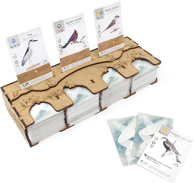 TowerRex Organizer for Wingspan Board Game and European Expansion, Oceania Expansion, Storage Insert, Not for Asia