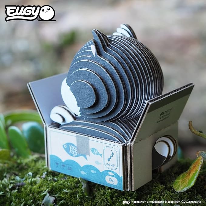 Eugy Cat - Tuxedo 3D Puzzle, 32 Piece Eco-Friendly Educational Learning Puzzles for Kids 6+