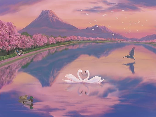 Large Piece Jigsaw Puzzle – Easy & Colorful, Dementia & Memory Activities for Seniors, Elderly Gifts, 48 Pieces, Cherry Dawn