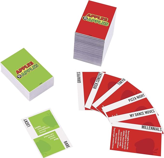 Mattel Games Apples to Apples Game of Comparisons for Parties & Family Reunions with 500+ Cards for 4 to 8 Players