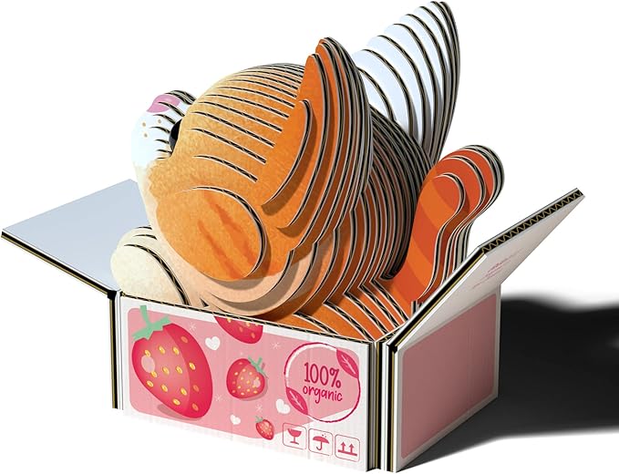 Eugy Cat - Pumpkin 3D Puzzle, 27 Piece Eco-Friendly Educational Learning Puzzles for Kids 6+