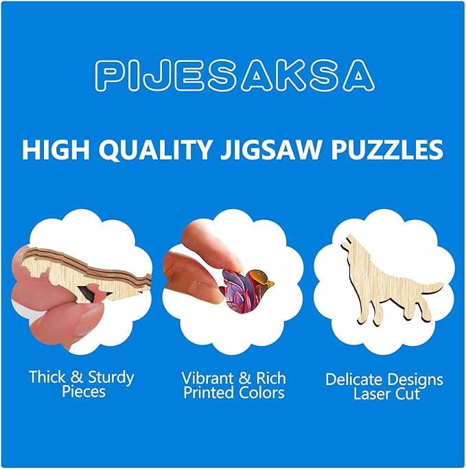 Wooden Puzzles for Adults - Treasure Chest Ocean Wooden Jigsaw Puzzle, Unique Shape Ocean Wood Puzzles Adult, Gifts for Family and Friends, Wall Art Home Decor (L-13.4 * 13.1in -275 Pieces)